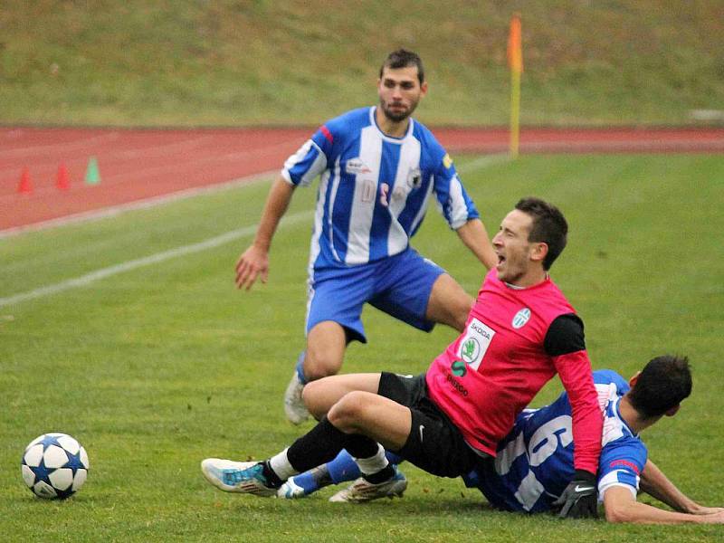 Z utkání Jiskra Domažlice a FK Mladá Boleslav B.