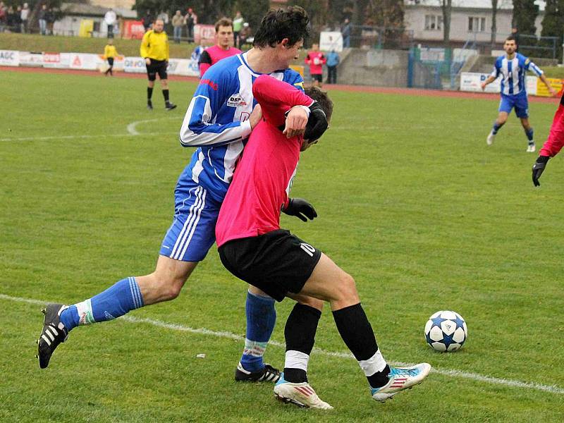 Z utkání Jiskra Domažlice a FK Mladá Boleslav B.