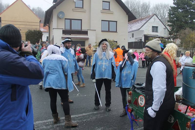 Masopust probíhal v sobotu také v Nevolicích a ve Stráži 