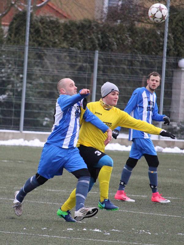 Fotbalisté Jiskry Domažlice B porazili v prvním utkání zimní přípravy FK Staňkov.