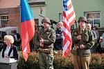 Oslavy osvobození s americkými vojáky v Bělé nad Radbuzou.