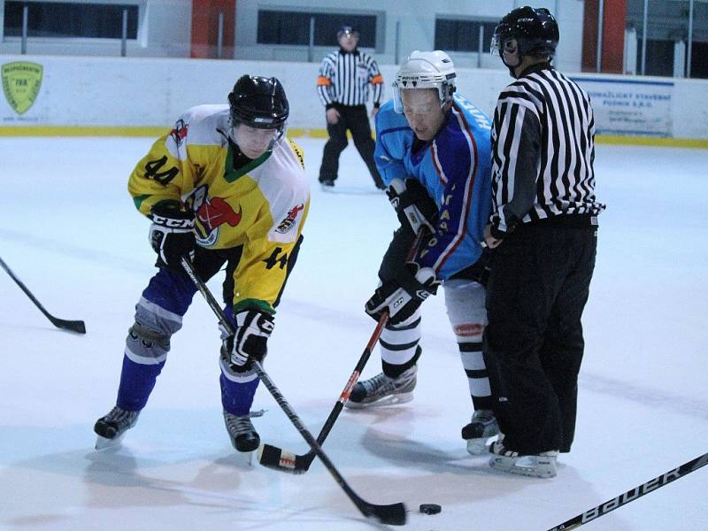 Z utkání hokejistů HC Staňkov s LHC Kralovice.