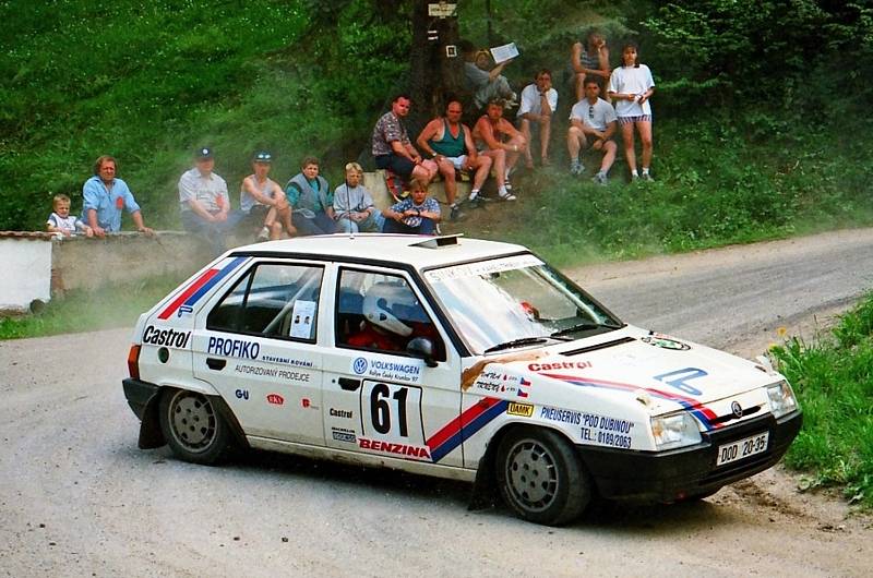 Třetí soutěží za volantem soutěžního auta byla pro Karla Trněného Rally Český Krumlov 1997.