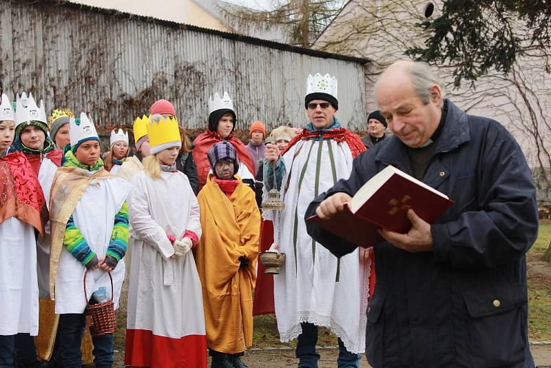 Zahájení tříkrálových sbírek ve Kdyni a Domažlicích.