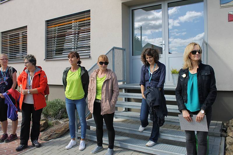 Exkurze na nové zahradě mateřské školy v Klenčí pod Čerchovem.