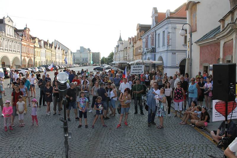 Na demonstraci na domažlickém náměstí Míru se sešlo asi 150 lidí. Zahráli zde také dvě kapely. Kromě hlavní pořadatelky Jana Filipové, promluvil také Antonín Kolář z ProHnutí Plzeň a organizátor poběžovických protestů.