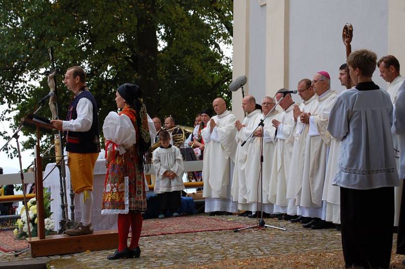 Mše svatá na Vavřinci.