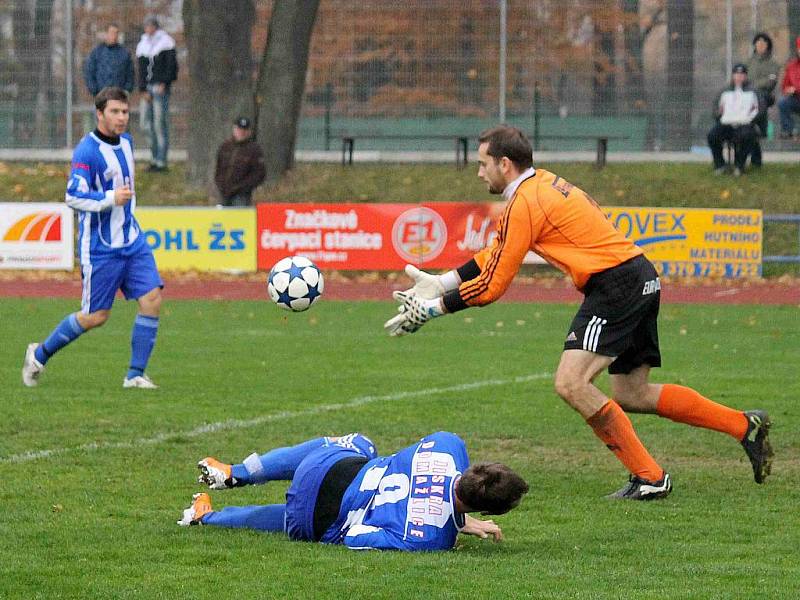 Z utkání Jiskra Domažlice a FK OEZ Letohrad.