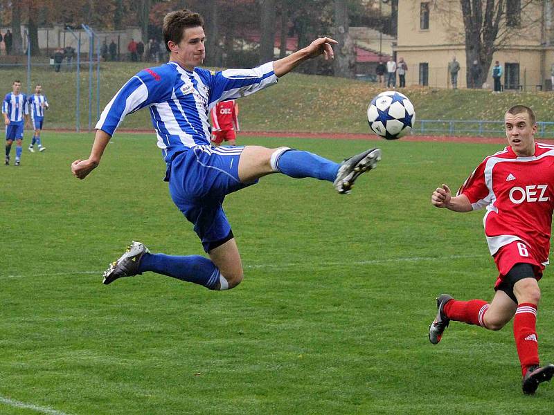 Z utkání Jiskra Domažlice a FK OEZ Letohrad.