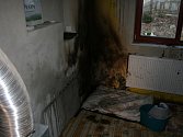 Požár v rodinném domě v Srbicích.