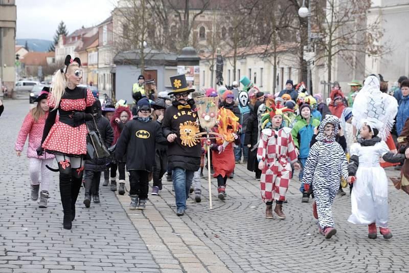 Masopustní průvod v Domažlicích.