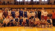 Z přátelského utkání basketbalistů Jiskry Domažlice a výběru amerických univerzit.