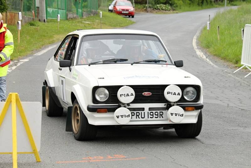 Historic Vltava Rallye 2014. ´Historici´ na Hájovně u Kdyně. 