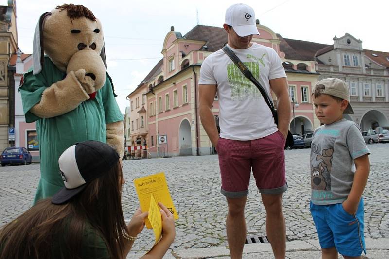 Z akce Dveře dokořá, kterou zorganizovala domažlická PS Mír.