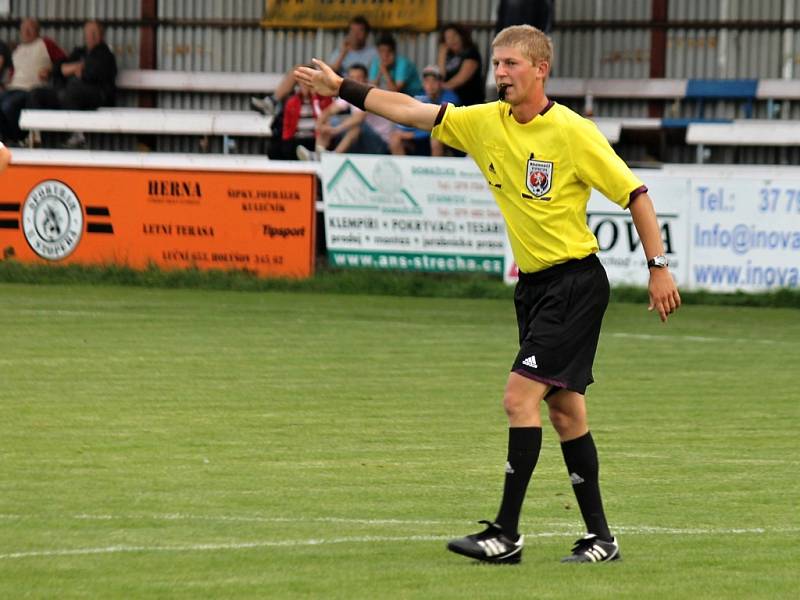 Z dohrávky fotbalistů FK Holýšov a Čechie Příkosice.