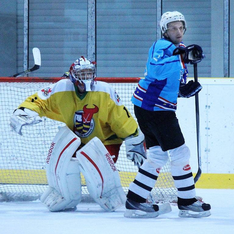 Z utkání hokejistů HC Staňkov s LHC Kralovice.