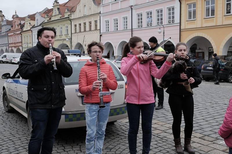 Masopustní průvod v Domažlicích.