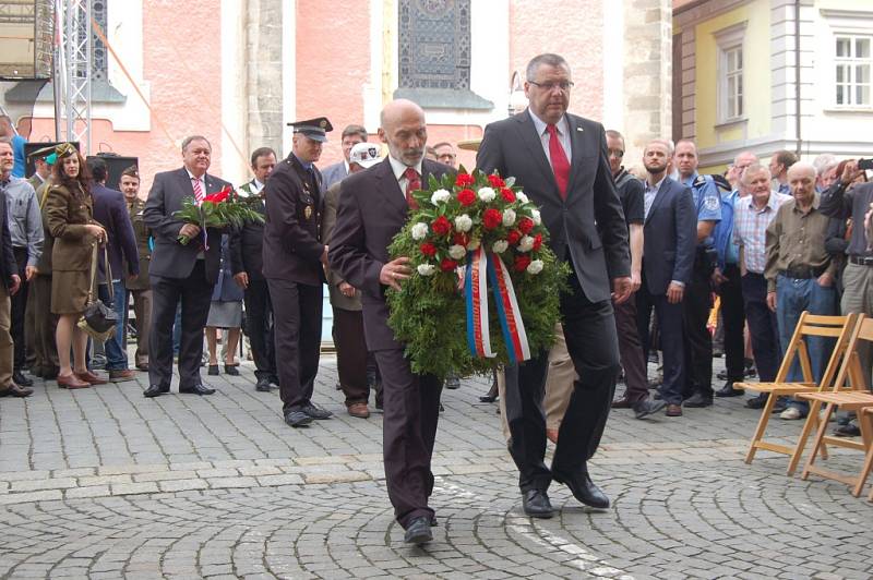 Oslavy 70. výročí osvobození v Domažlicích.