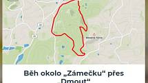 Běžci Chodska sobě: Trasa 3 - Běh okolo Zámečku přes Dmout.