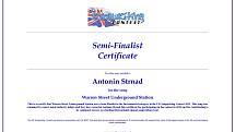 Skladby Antonína Strnada získaly již potřetí ocenění v britské soutěži UK Songwriting Contest.