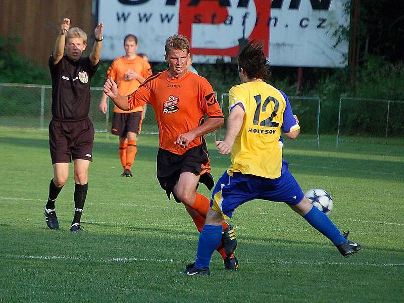 Z posledního utkání Slavoje Koloveč B v letošní sezoně v okresním přeboru v Holýšově proti tamní rezervě. 