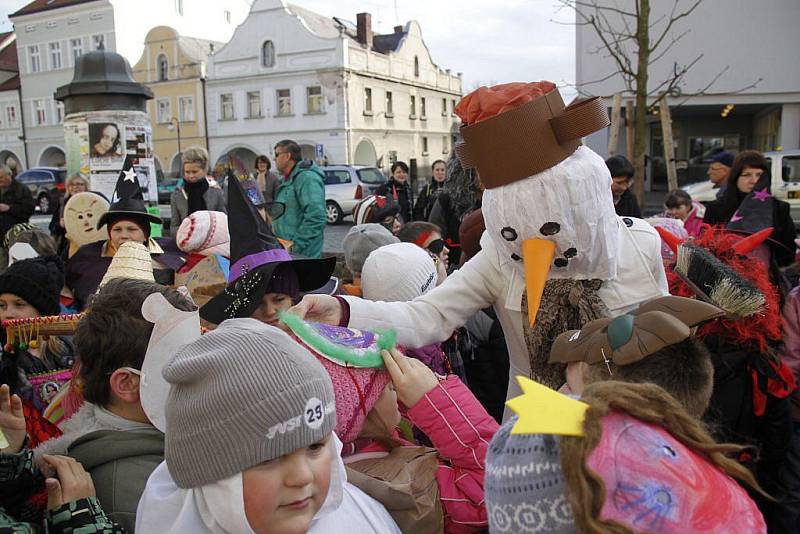 Masopustní průvod v Domažlicích.