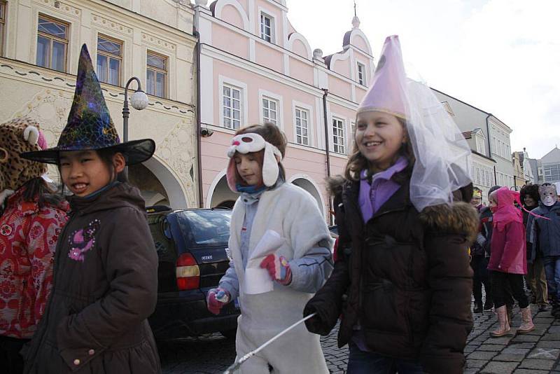 Masopustní průvod v Domažlicích.