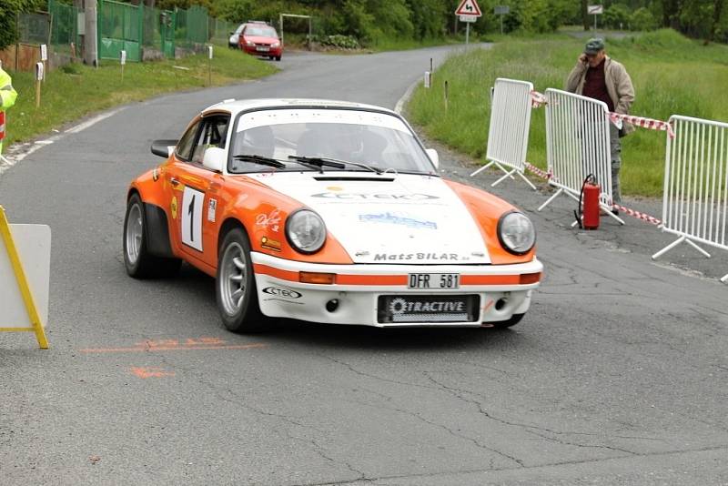 Historic Vltava Rallye 2014. ´Historici´ na Hájovně u Kdyně. 