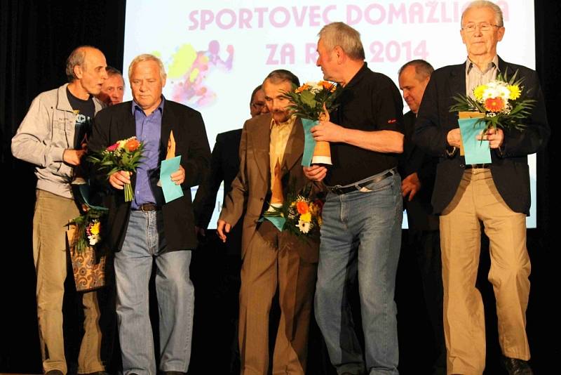 Z vyhlášení ankety Sportovec Domažlicka za rok 2014 v Poběžovicích.