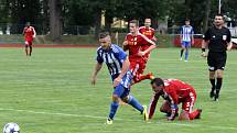 1. kolo ČFL: Jiskra Domažlice A - Slavoj Vyšehrad 2:0 (1:0).