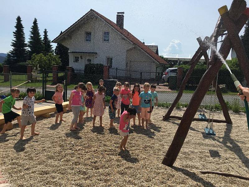 Nová zahrada pro děti v Mateřské škole v Klenčí pod Čerchovem.