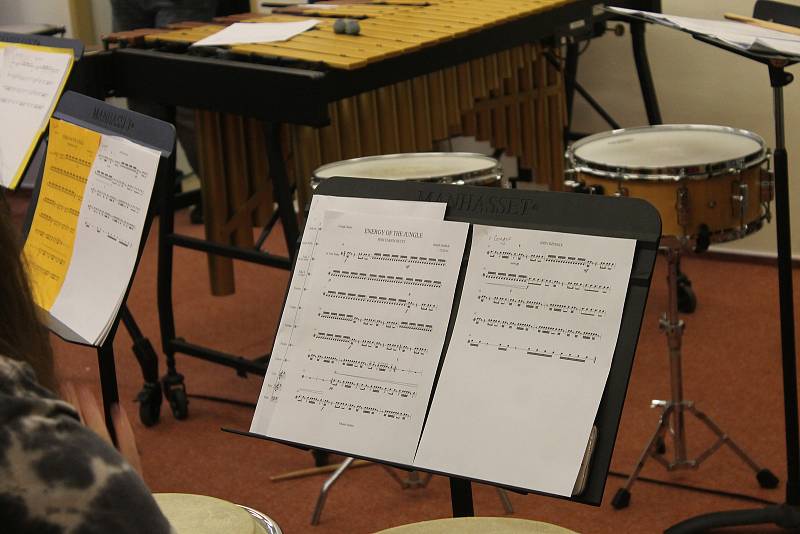 Přípravy a zkoušky bubeníků před společným vystoupením ve Furthu a v Domažlicích.