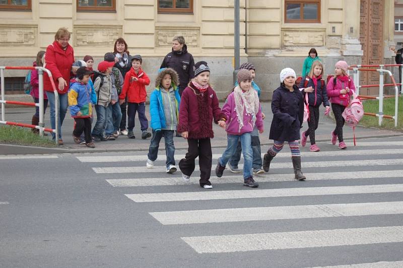 Z akce Zebra se za Tebe nerozhlédne v Domažlicích.