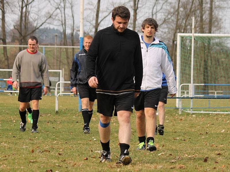 Z utkání fotbalistů SK Poběžovice a Hraničář Česká Kubice.