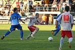 Z utkání fotbalistů FK Holýšov A a FK Horažďovice. 