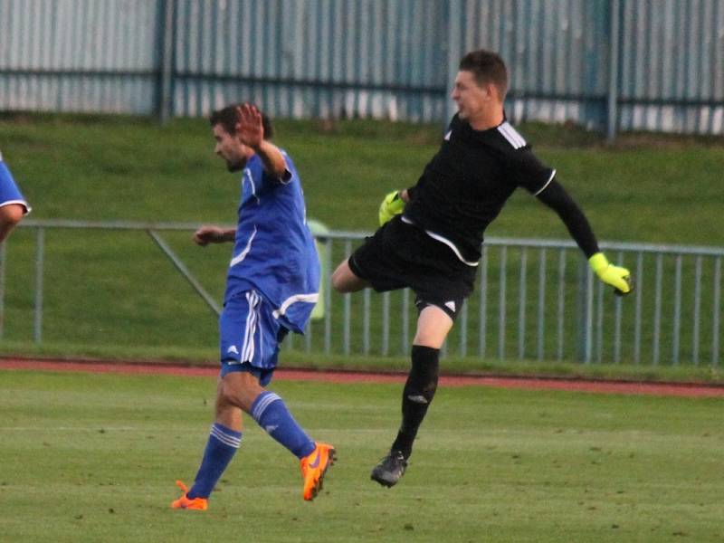 Třetiligové derby mezi FK Tachov a Jiskrou Domažlice.