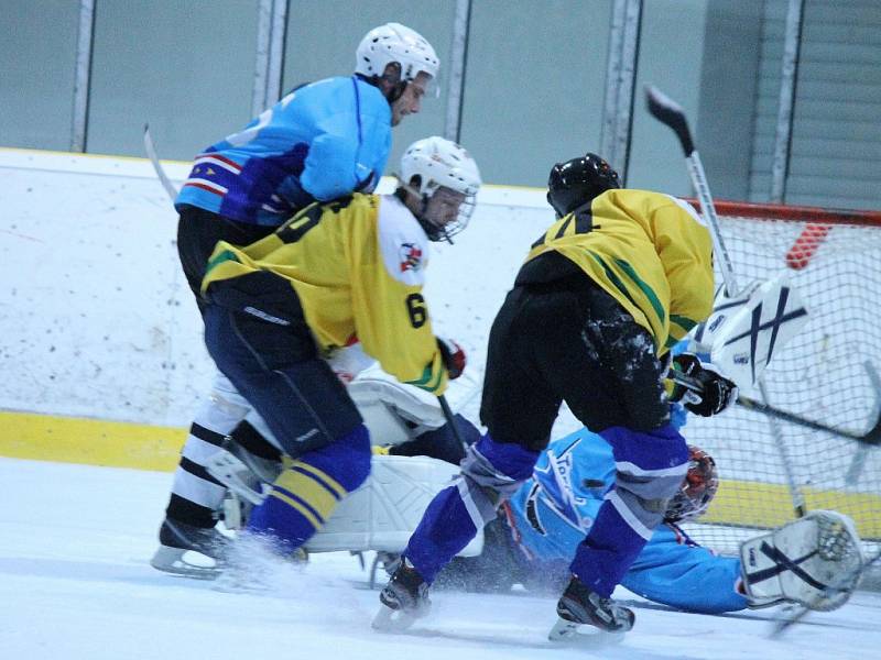 Z utkání hokejistů HC Staňkov s LHC Kralovice.