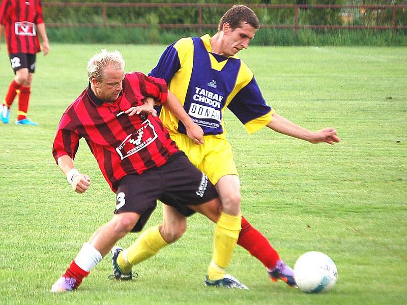 Fotbalisté Tatranu Chodov utrpěli v zápase s 1. FC H. Týn debakl. 