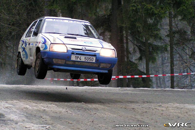 Petr Dufek se Slávou Ducháčkem na Rallye Úslava 2003.