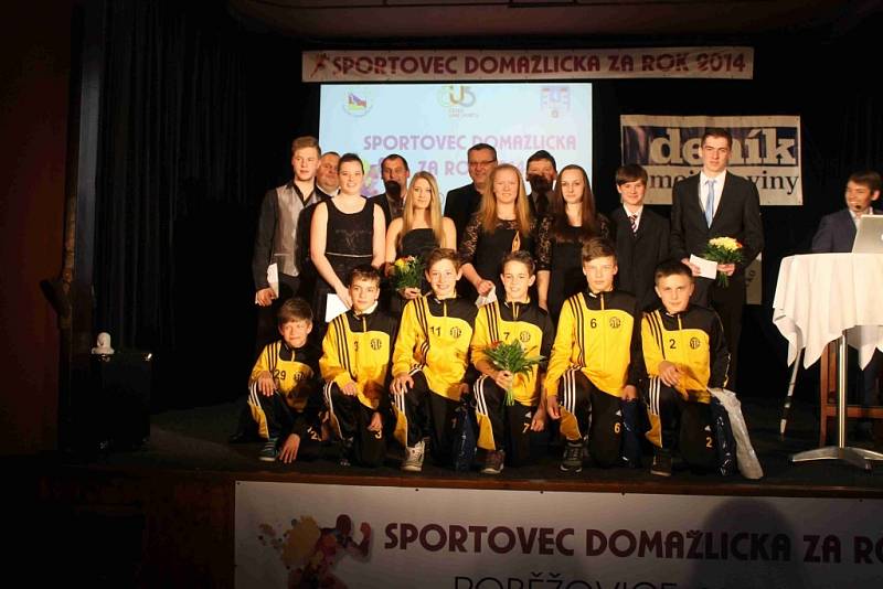 Z vyhlášení ankety Sportovec Domažlicka za rok 2014 v Poběžovicích.