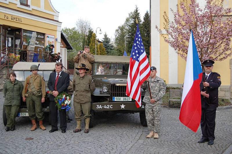 Oslavy konce II. světové války v Bělé nad Radbuzou.