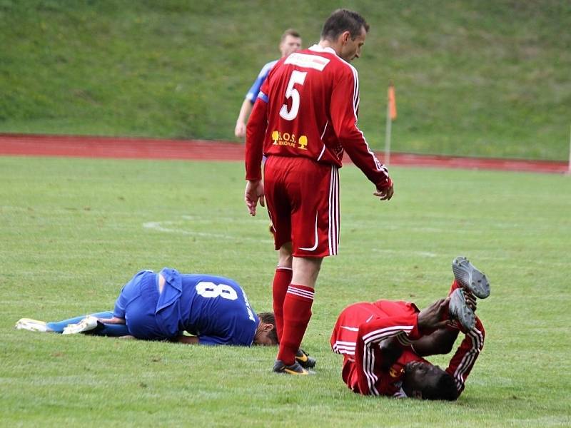 1. kolo ČFL: Jiskra Domažlice A - Slavoj Vyšehrad 2:0 (1:0).