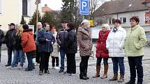 Prezident Miloš Zeman na radnici v Holýšově.