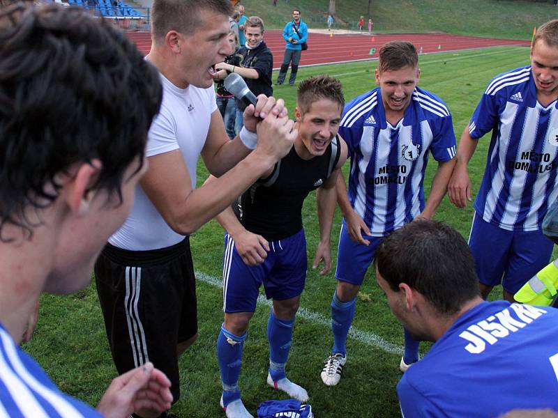 Třetiligová Jiskra Domažlice porazila v penaltovém rozstřelu prvoligové Dynamo České Budějovice a postupuje do 3. kola Poháru České pošty. 