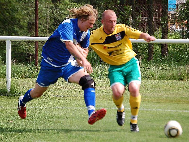 Z utkání fotbalistů Dynama Horšovský Týn s FK Nepomuk.