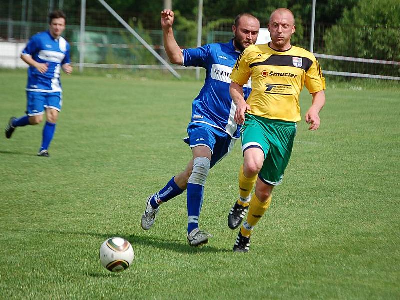 Z utkání fotbalistů Dynama Horšovský Týn s FK Nepomuk.