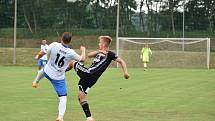 3. kolo FORTUNA ČFL A: Dynamo České Budějovice B - TJ Jiskra Domažlice (hráči v bílých dresech) 0:1 (0:1).