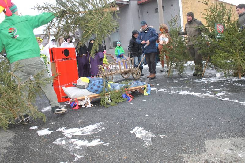 Masopust probíhal v sobotu také v Nevolicích a ve Stráži 