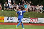 1. kolo ČFL: Jiskra Domažlice A - Slavoj Vyšehrad 2:0 (1:0).