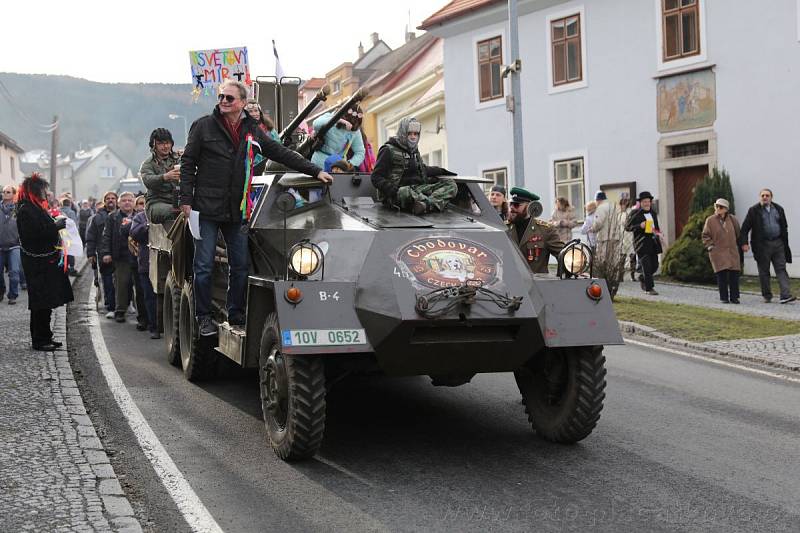 Masopust v Klenčí pod Čerchovem.